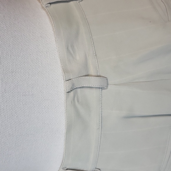 LAUREN RALPH LAUREN Pale Blue White Pinstripe Silk Shelter Island Pants Trousers - Picture 10 of 16